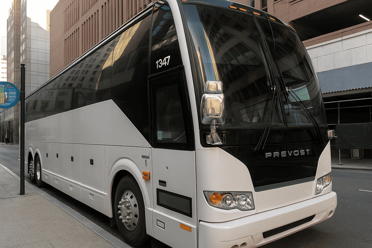 a Plantation Coach Bus Service coach bus