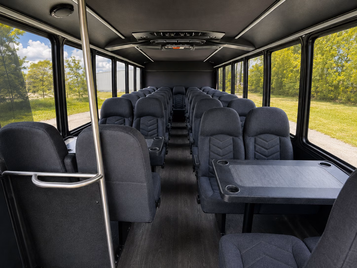 airport transfer buses for plantation wedding guests flying into fll