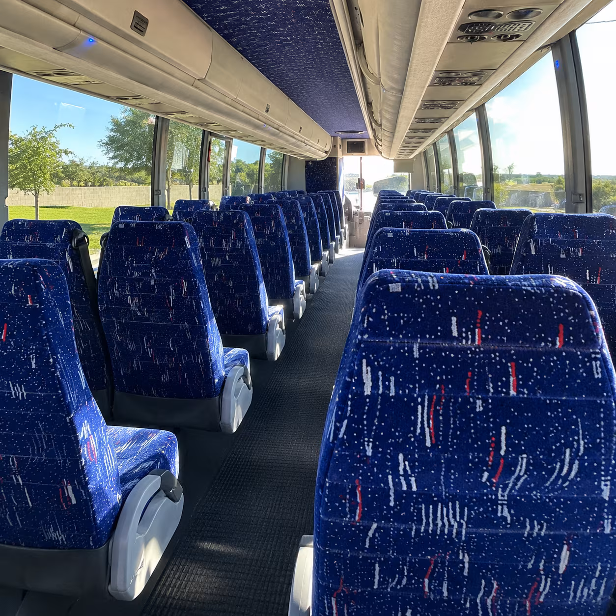 long distance charter buses for out of town games and road trips
