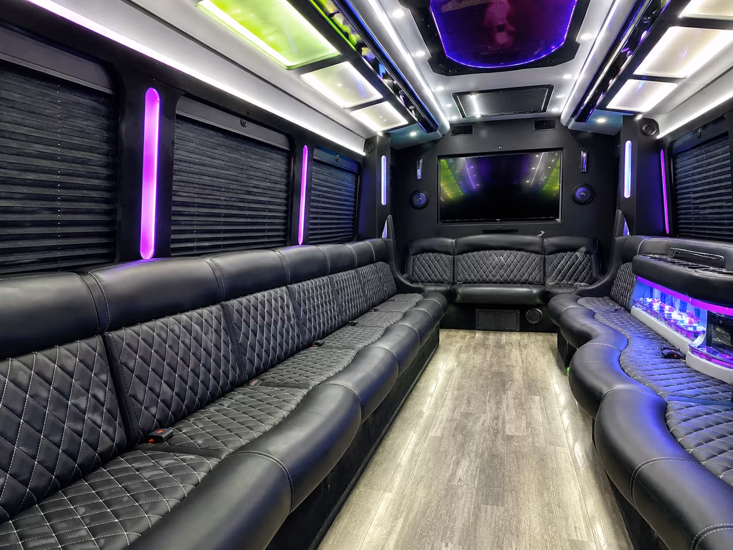 party bus rentals for plantation area proms at american heritage school and plantation high