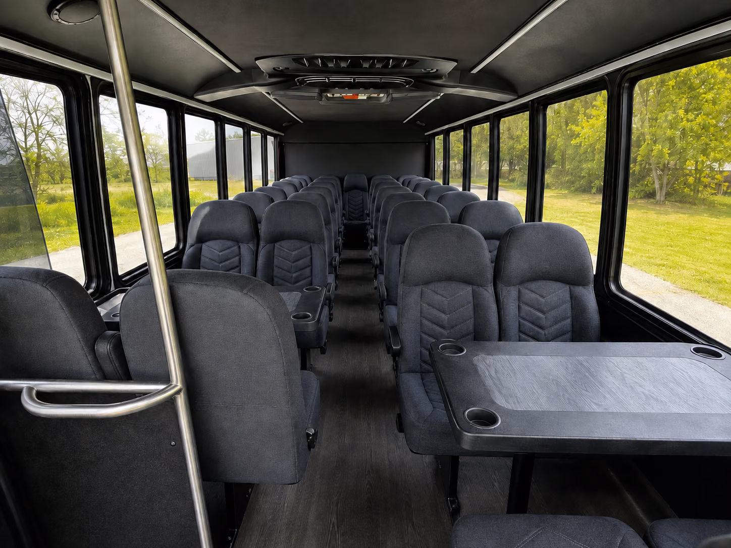 plantation 20 passenger minibus inside