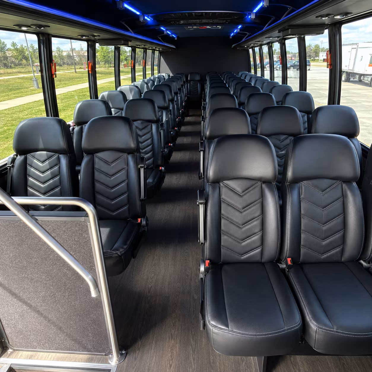 plantation 25 passenger minibus inside