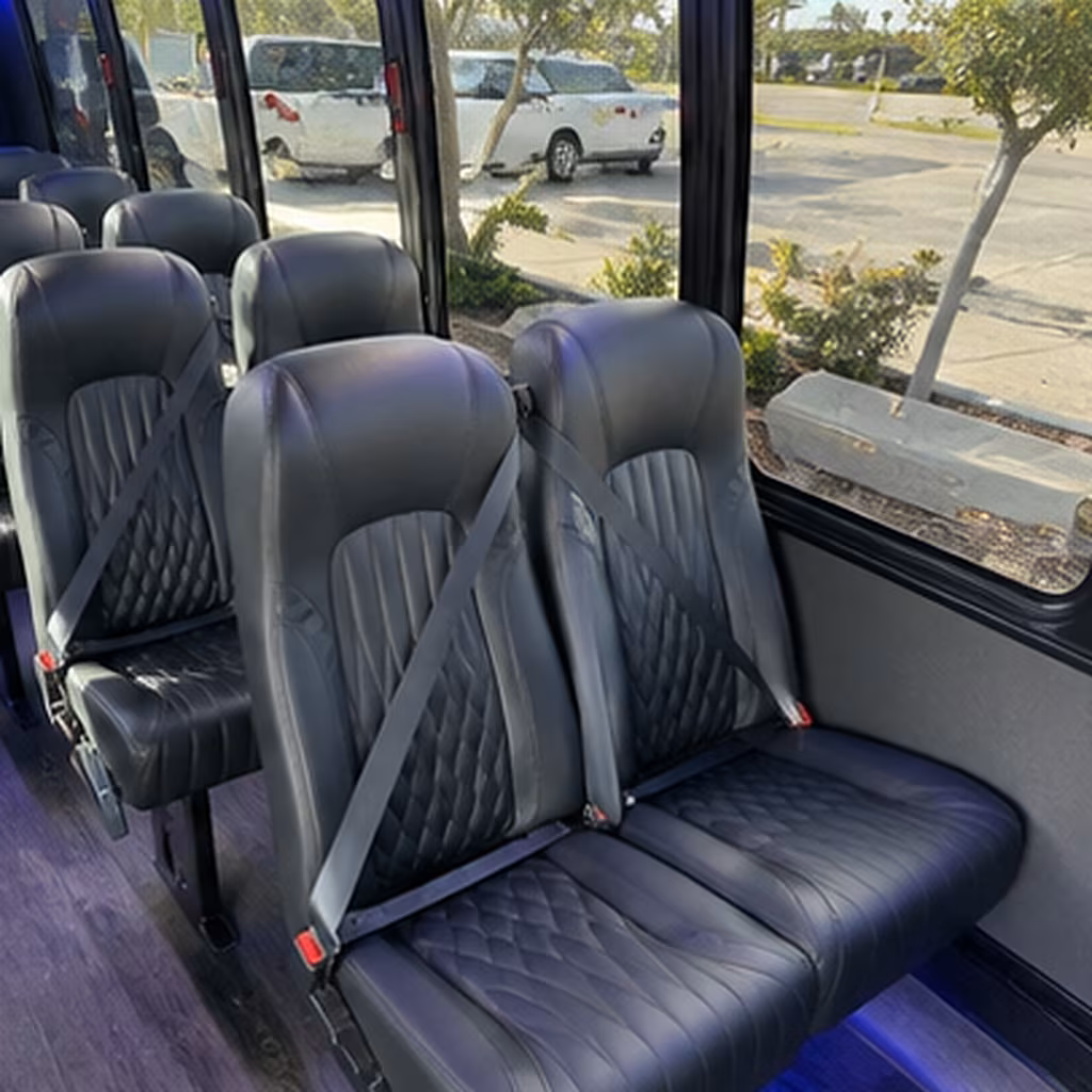 plantation 30 passenger minibus inside