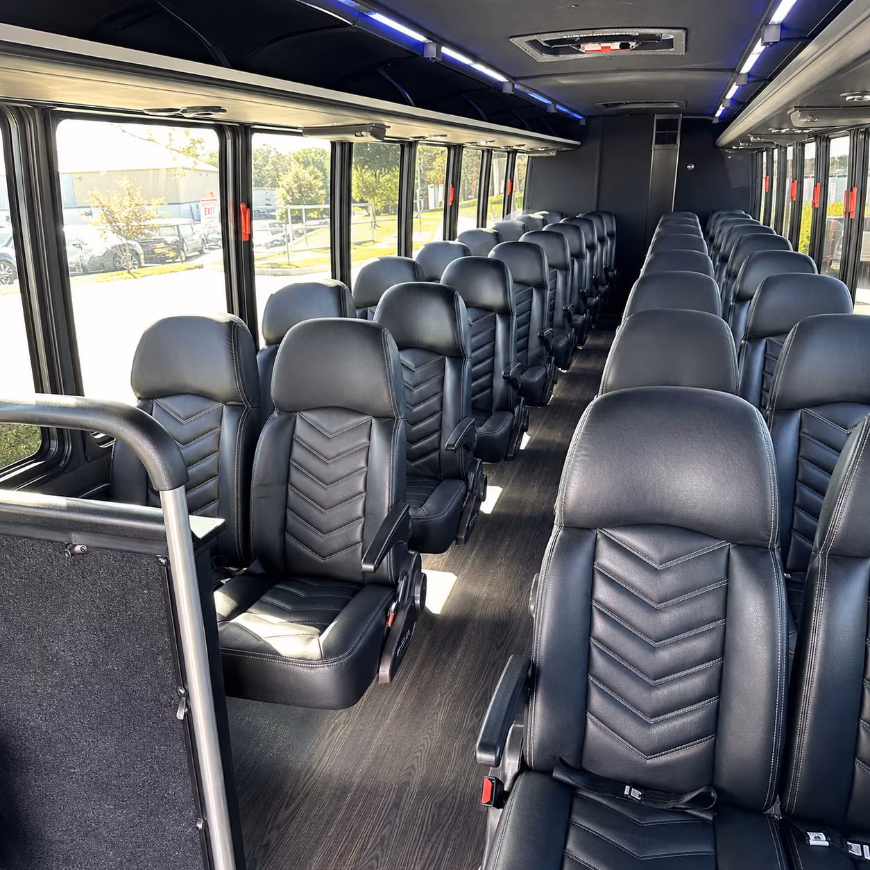 plantation 30 passenger minibus interior