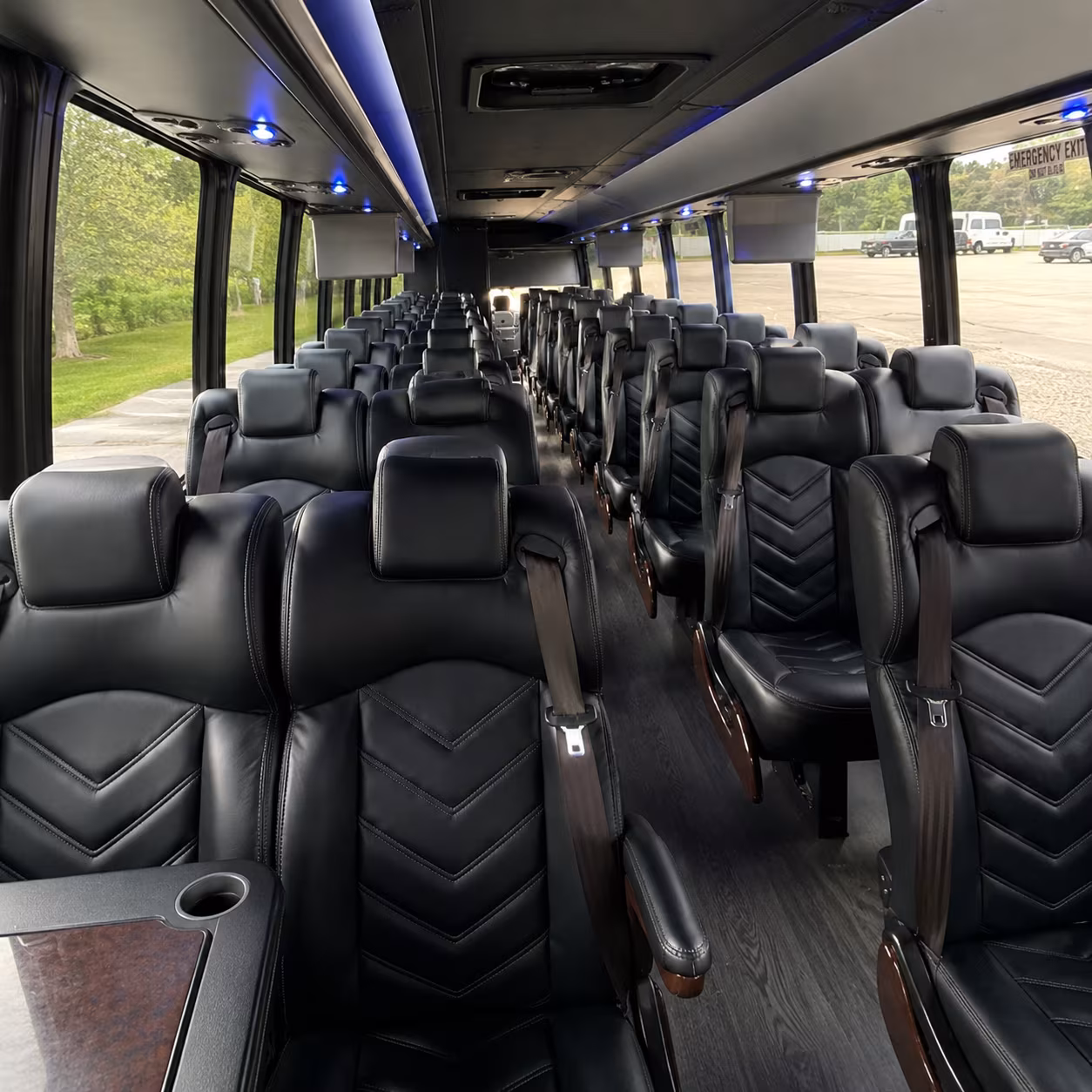plantation 35 passenger minibus inside