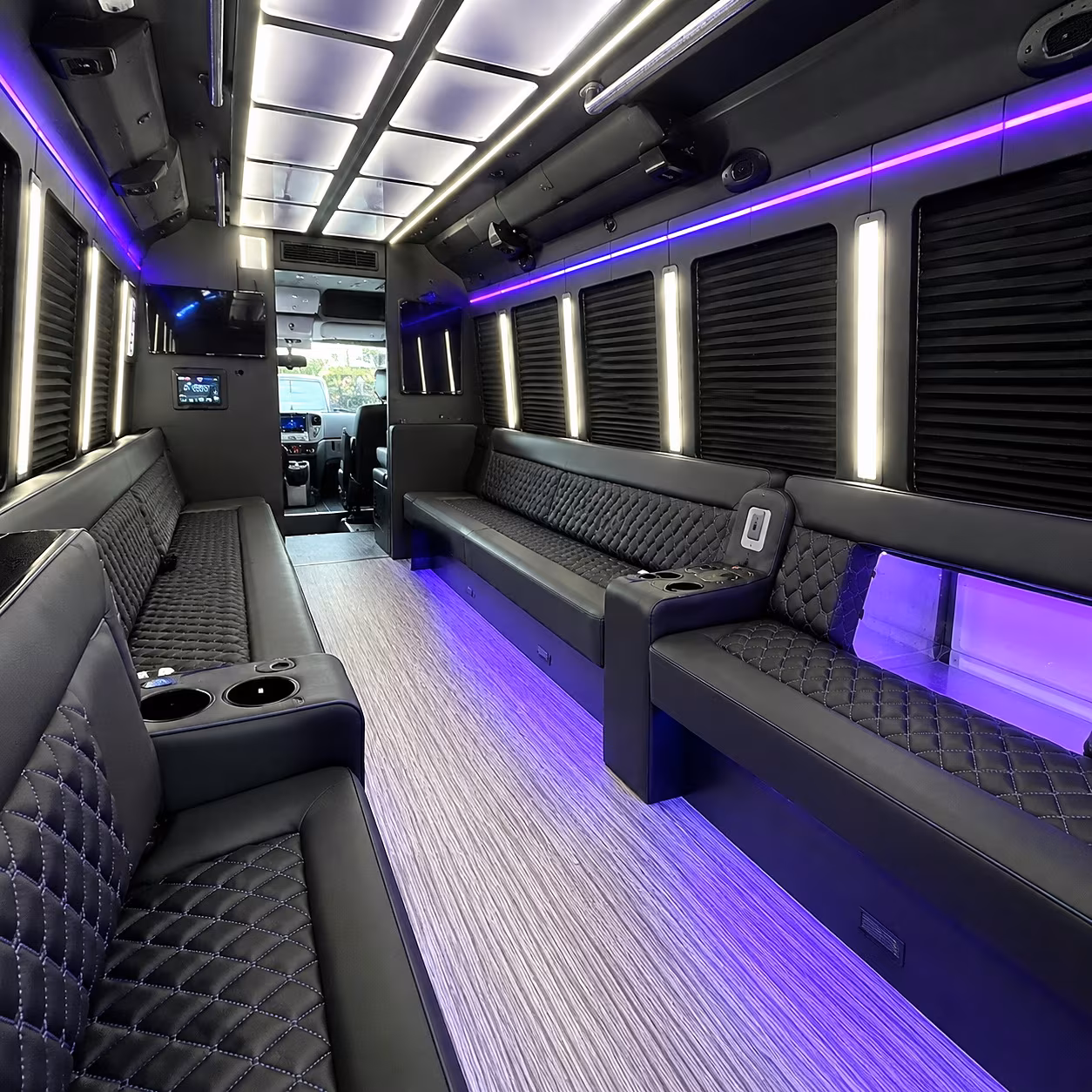 plantation party bus interior