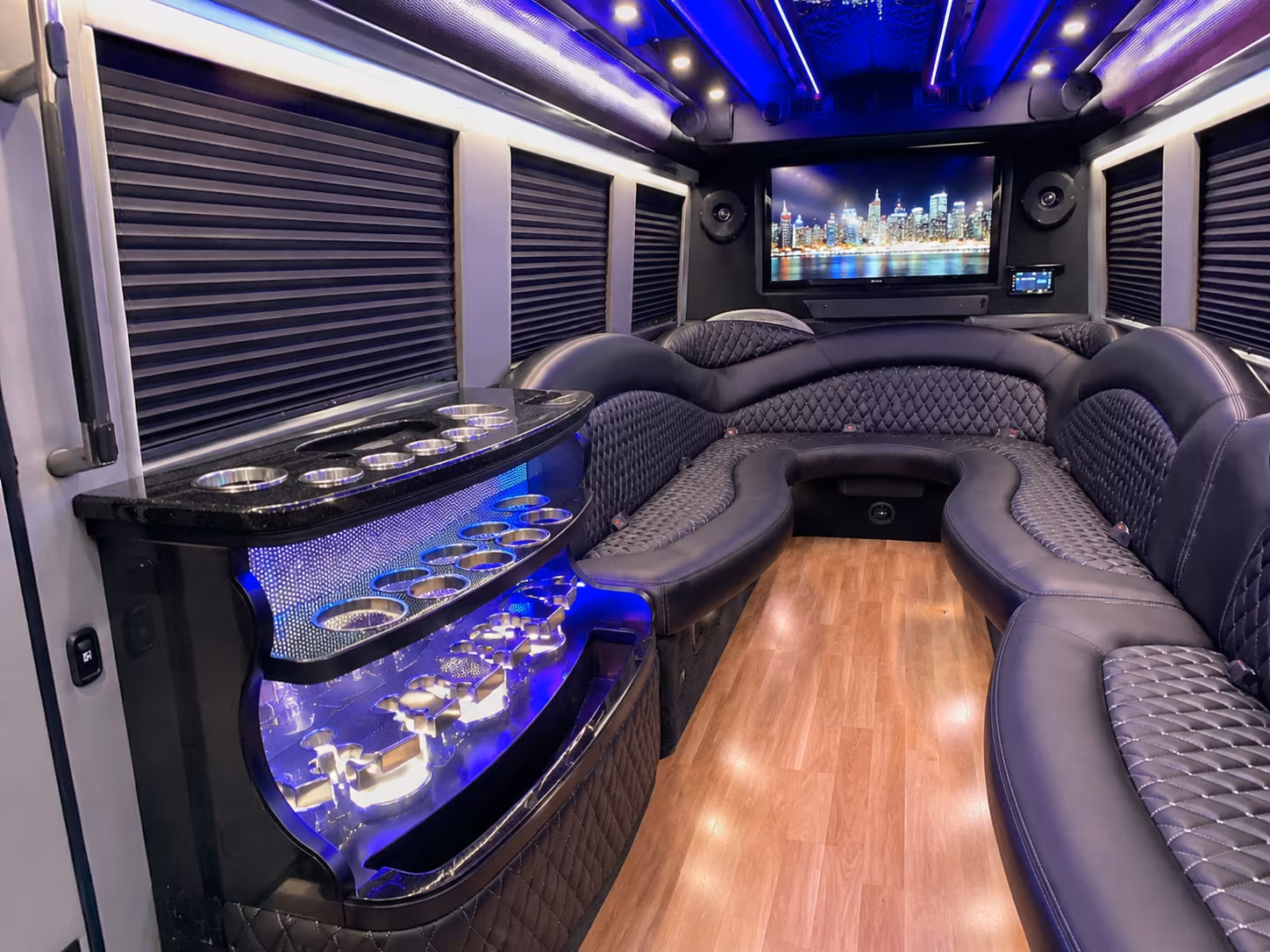 plantation prom homecoming party bus rental