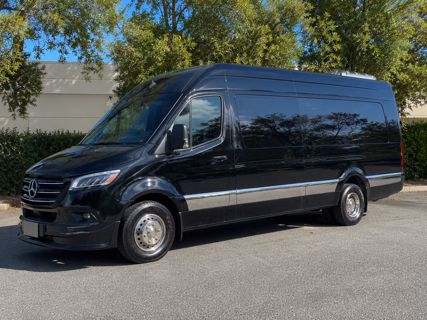 sprinter vans and minibuses for smaller plantation wedding groups